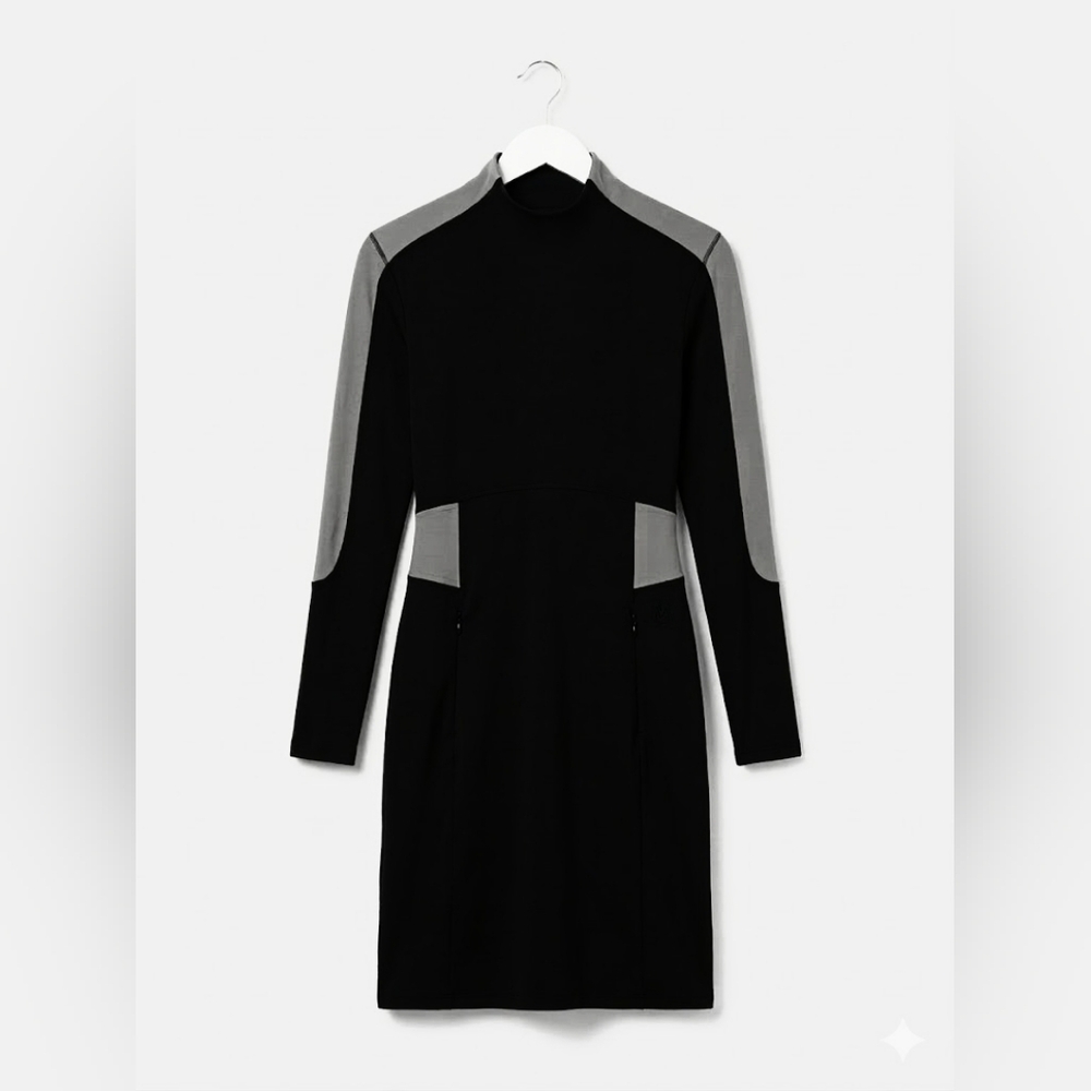 Marc Cain Sports | Architectural Modern Cocktail Midi Dress – Size N1